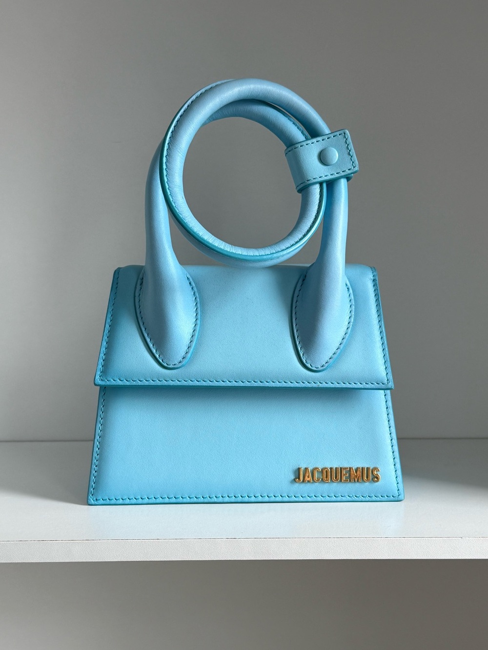 Jacquemus Le Chiquito Small Bag – Light Blue Leather